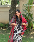 YD 011 Heavy Muslim Cotton With Digital Print Embroidery Mirror Hand Worked Pakistani Suits