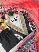 YD 011 Heavy Muslim Cotton With Digital Print Embroidery Mirror Hand Worked Pakistani Suits