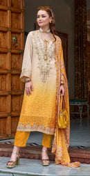 Fepic Rosemeen 1968 Chinon Heavy Printed Embroidered Worked Pakistani Suits