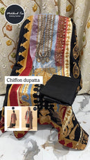 Mehbbob 1247 B Pure Cotton Print With Exclusive Patch Embroidery Worked Pakistani Suits