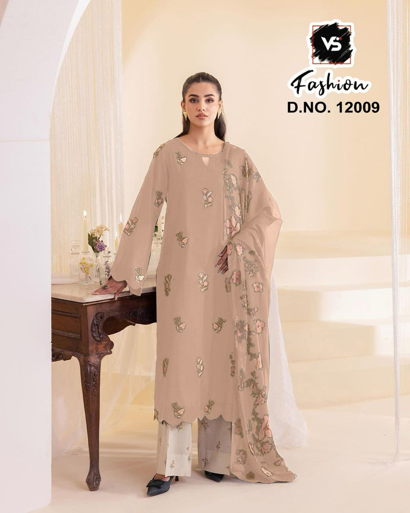 VS 12009 C Designer Stylish Heavy Embroidered Tunic Enhance Pakistani SUITS