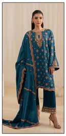 Hoor Tex 130 C Heavy Chinon Embroidery Worked Pakistani Suits
