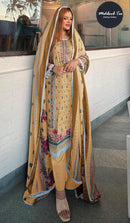 Mehbbob 1318 B Cotton Printed Suit Embroidered Worked Pakistani Suits