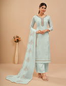 Alizeh 2045 A Embroidered With And Sequins Khatli Worked Pakistani Suits.