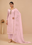 Alizeh 2045 C Embroidered With And Sequins Khatli Worked Pakistani Suits.