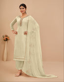 Alizeh 2045 D Embroidered With And Sequins Khatli Worked Pakistani Suits.