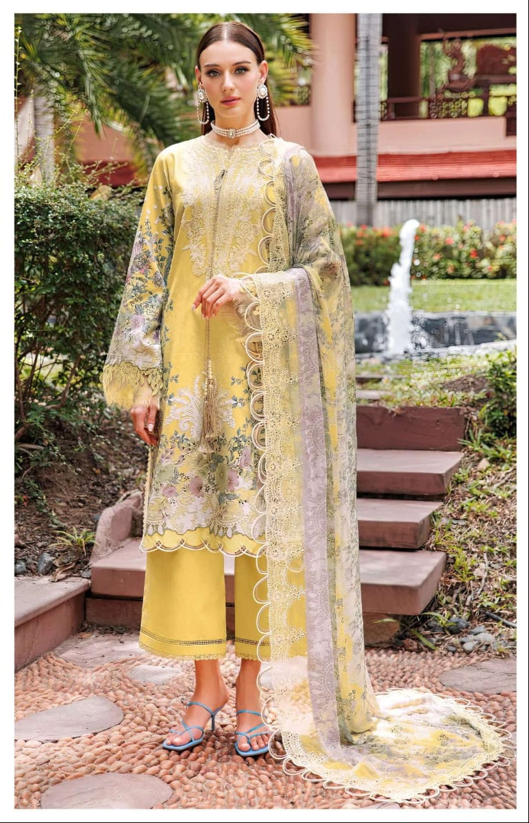 Al zohaib 1118 Pure Cotton Print With Heavy Embroidery Worked Pakistani Suits