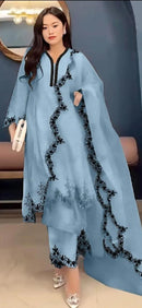 Hoor Tex 100 A  Hevy Georgette Embroidery Worked Pakistani Suist