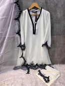 Hoor Tex 100 B Hevy Georgette Embroidery Worked Pakistani Suist