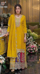 Hoor Tex 99 B Heavy Chinon Embroidery Worked Pakistani Suist