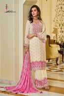 Eba Zarkash 1657 A Heavy Chinon With Embroidery Worked Pakistani Suits