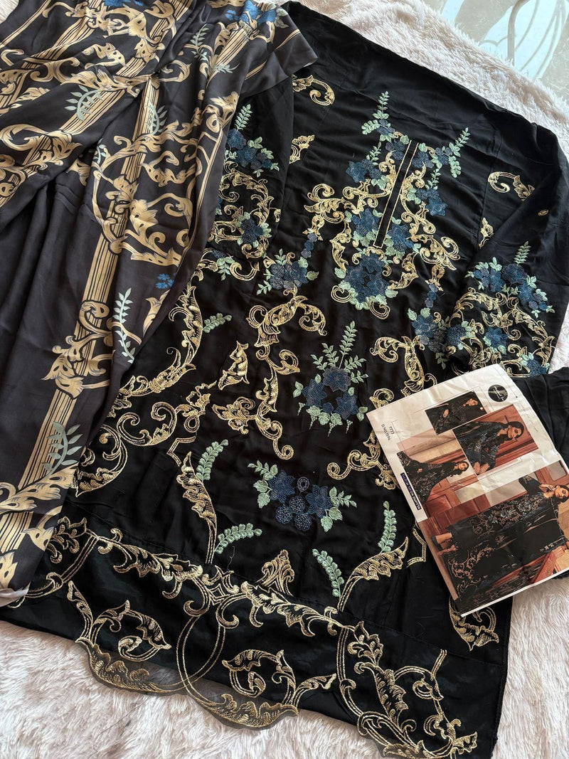 Mehboob Tex 1594 Viscose Rayon With Heavy Embroidery Worked Pakistani Suits