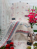 Husn E Jaan 1044 Nayloan  Orgenza With  Embroidery And Hand Worked Pakistani Suits