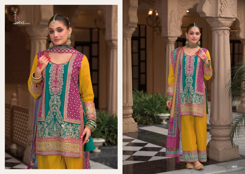Eba Kasturi 1831 Haevey Chinon With Embroidery Worked Pakistani Suits