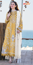 Fepic Rosemeen C 1819 Heavy Rayon Embroidered Worked Pakist5ani Suits