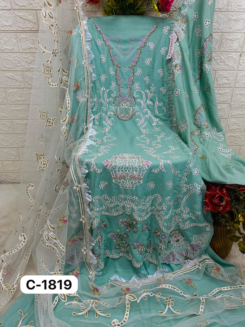 Fepic Rosemeen C 1819 C Heavy Rayon Embroidered Worked Stylish Pakistani Suits