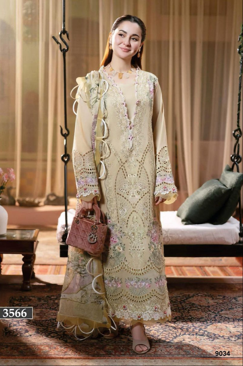 Jihan 3566 Cotton With Heavy Embroidery Worked Stylish Pakistani Suits