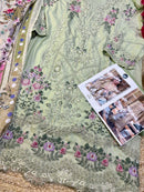 Mehbbob Tex 1588 B Pure Lawn With Heavy Embroidery Worked Pakistani Suits