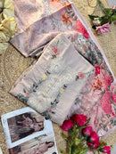 Maria B 1587 Pure Lawn With Heavy Embroidery Worked Pakistani Suits