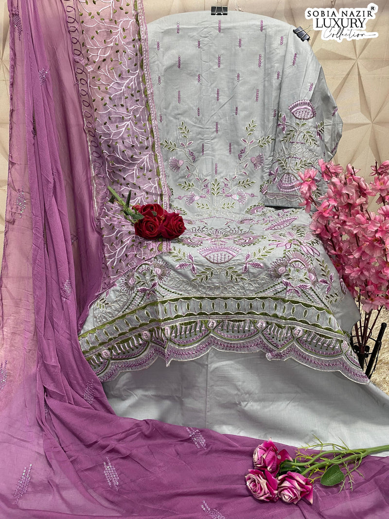 Sobia Nazir 1037 Lawn Embroidered Worked Pakistani Suits