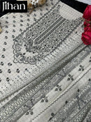 Jihan 3410 Pure Lawn Print With Exclusive Heavy Self embroidery Worked Pakistani Suits