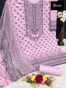 Jihan 3410 B Pure Lawn Print With Exclusive Heavy Self embroidery Worked Pakistani Suits