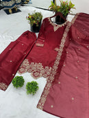 SR 1674 Jimmy Choo Silk Heavy Embroidery Sequence Worked Pakistani Suits