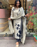 Sanskriti 8994 Softest Muslin Beautiful Flower Print Kurti