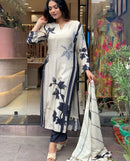 Sanskriti 8994 Softest Muslin Beautiful Flower Print Kurti