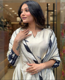 Sanskriti 8994 Softest Muslin Beautiful Flower Print Kurti