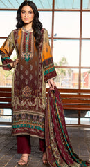 Fepic Rosemeen 1995 Pure Natural Crape Printed Embroidered Worked Pakistani Suits