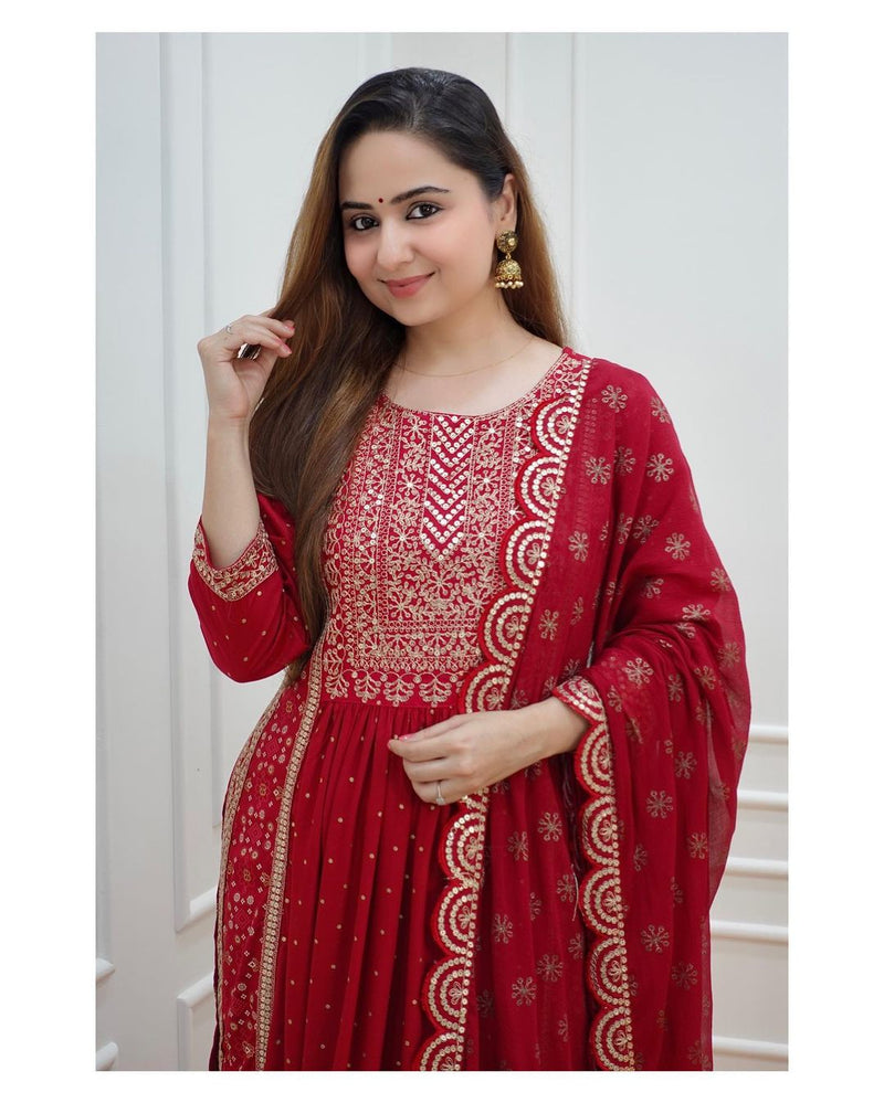 Sanskriti D No 9013 Heavy Sequence Embroidery Worked Ethnic Wear Kurti