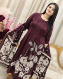 Sanskriti D No 9015 Pure Cotton With Self Print Pant Stylish Kurti