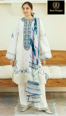 Ziaaz Designs 838  Cotton Rayon Very Heavy Embroidery Worked Pakistani Suits