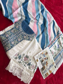 Ziaaz Designs 838  Cotton Rayon Very Heavy Embroidery Worked Pakistani Suits