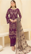 Zarqash 3011 D Georgette Heavy Embroidered Worked Pakistani Suits