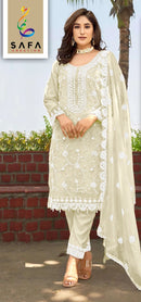 Safa Sf 924 D Georgette With Moti Machine Embroidery Worked Pakistani Suits