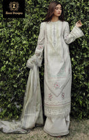 Ziaaz Designs 859 Cotton Cambric Very Heavy Embroidery Worked Pakistani Suits