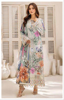 Al zohaib Az 1189 Pure Cotton Print With Heavy Embroidery Worked Pakistani Suits