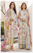 Al zohaib Az 1192 Pure Cotton Print With Heavy Embroidery Worked Pakistani Suits