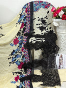 Mehbbob Tex 1435 A Pure Cotton Print With embroidery Worked Pakistani Suis