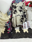 Mehbbob Tex 1435 A Pure Cotton Print With embroidery Worked Pakistani Suis