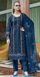 Fepic C 1967 Organza Embroidered With Hand Worked Pakistani Suits