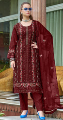 Fepic C 1967 B Organza Embroidered With Hand Worked Pakistani Suits