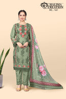 Halima Creation HC 61 B Star Georgette Embroidery Worked Pakistani Suits