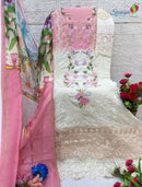 Saniya Trendz 7128 Pyor Cotton With Embroidered Worked Pakistani Suits