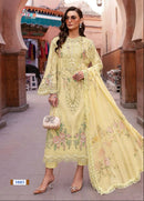 Mariya B Luxury 3885 Pure Cotton With Heavy Embroidery Worked Pakistani Suits