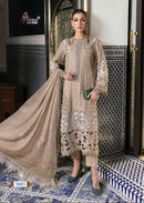 Mariya B Luxury 3883 Pure Cotton With Heavy Embroidery Worked Pakistani Suits