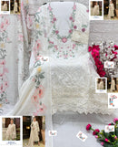 Mariya B Luxury 3879 Pure Cotton With Heavy Embroidery Worked Pakistani Suits