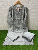 Laxuria 1507 A Designer Tunic Gorgeous Heavy Embroidery Worked Pakistani Suts